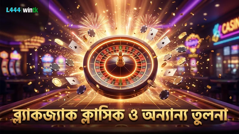 ব্ল্যাকজ্যাক ক্লাসিক ও অন্যান্য ভার্সনের নিয়ম এবং গেমপ্লে তুলনা।