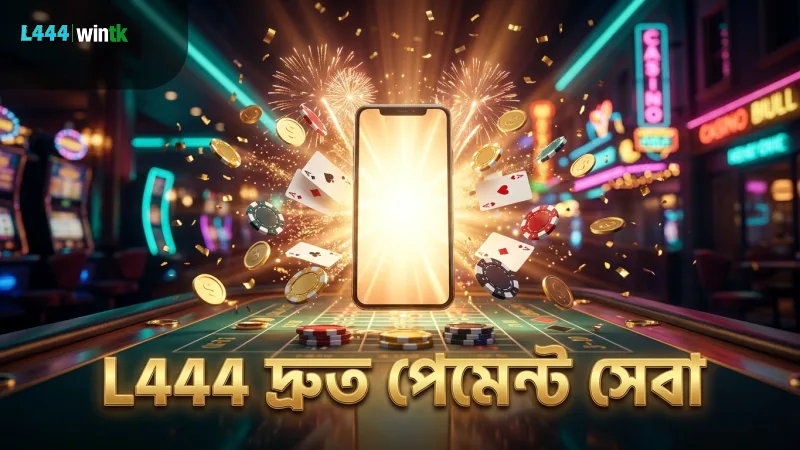 ডিপোজিট এবং উইথড্রয়ালে L444 পেমেন্ট পদ্ধতিসমূহ দ্রুত সেবা দেয়