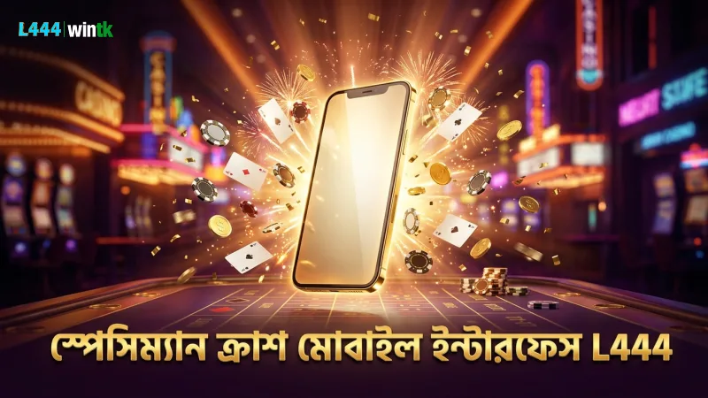 স্পেসিম্যান ক্র্যাশ মোবাইল ইন্টারফেসের সূক্ষ্ম ডিজাইন উপাদান।